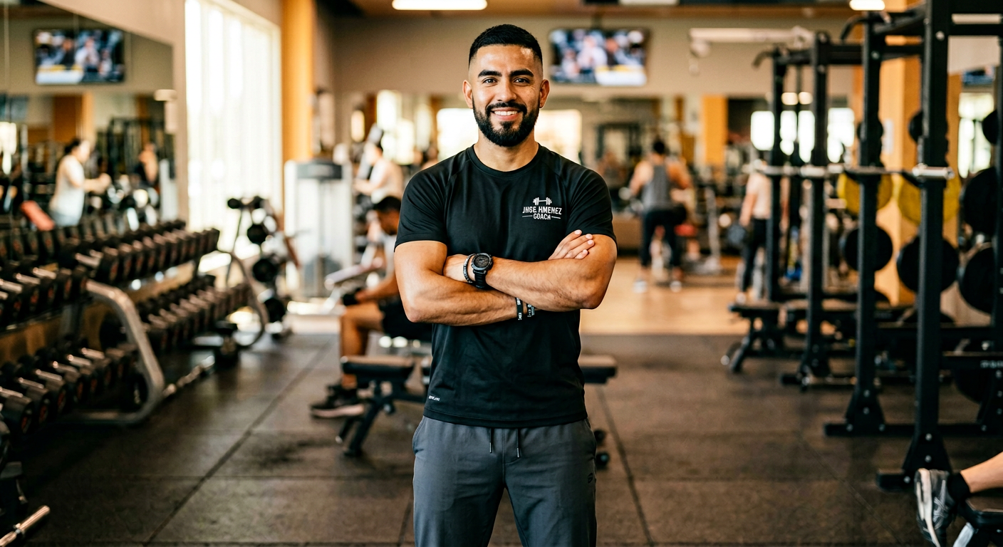 José Jiménez Coach en el gimnasio